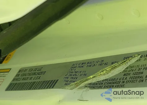 2021 Jeep Gladiator Willys 4X4 из США, поврежденный, VIN 1C6HJTAGXML542070